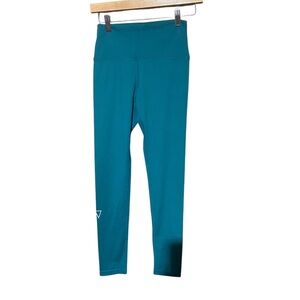 DAE Activewear Power move‎ leggings Deep Teal size small 7/8” length High waist